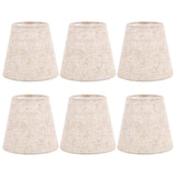 Small Lamp Shade Clip on Bulb Set of 6 for Table Chandelier Wall Lamp