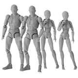 4 Sets Drawing Body Artists PVC Figure Drawing Models