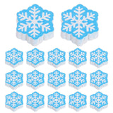 20Pcs Snowflake Shape Wood Beads Christmas DIY Beads Pendant Making Beads DIY Beads Wooden Loose Beads Christmas Beads