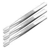 3pcs Stainless Steel Stamp Tweezers Portable Tweezers Precision Tweezers for Documents