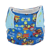 Cartoon Pattern Infant Nappy Diaper Washable Reusable LeakageProof Baby Diaper(Car )