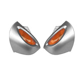 Silver Motorcycle Rear Turn Signals Lights Cover Motocross Mirror For - R1100 Rt R1100 R1150 Rt