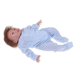 Lifelike 18inch Vinyl Newborn Baby Doll with Rooting Hair Magnetic Pacifier