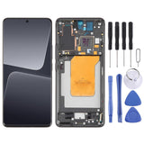 (Silver) For Xiaomi 13 Pro COMPATIBLE AMOLED Material LCD Screen Digitizer Full Assembly with Frame