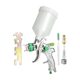 (Argent Handle) Air Paint Sprayer Models Cars Ceiling Wall Treatment Pneumatic Paint Sprayer Blue Handle