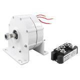 Permanent Magnet Generator 3PH 600W Brushless Gearless Rare Earth NdFeB AC with Base Rectifier for Wind Water Turbine 12V