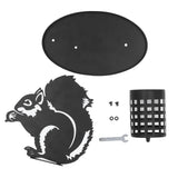 Squirrel Pen Holder Black Metal Pencil Cup Holder Makeup Brush Pen Holder for Desk File Cabinet Office Study
