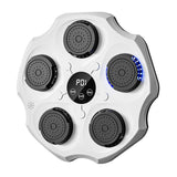 (White) Music Boxing Machine Music Boxing Wall Target for Sanda Kickboxing Taekwondo Black