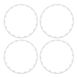 4PCS Wheel Rim Protection Ring Scratch Resistant Universal Fit Replacement for Tesla Model 3 2017 to 2023 18in Wheels White