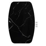 Solid Wood Tabletop Waterproof Removable Tea Table Top for Camper RV Car Yacht Floating Bridge Deck Terrace White Cracked Marble