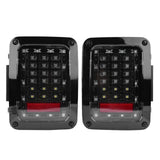 One Pair Auto LED Tail Lights LED Lamps With Brake for Jeep Wrangler JK 07~16 USA