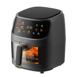 Air Fryer Smart Touch Screen Air Fryer Visual Electric Fryer Us Plug  Uk Black