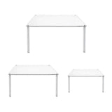Acrylic Cupcake Stand 3 Pcs Square Clear Cake Stand Dessert Table Display Set For Food Cake Pizza D
