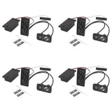 4X Electric Violin Pickup Piezo Preamp Accessory with Active Tone System Brass