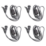 4X for Hair Styler HS01 HS05 Curling Iron Special Power Cord Replacement Repair Accessorie EU Plug