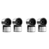 4Pcs 1.0 Inch Metal Beadlock Wheel Hub Wheel Rim for 1/18 1/24 RC Crawler Car TRX4M Axial SCX24 AX24