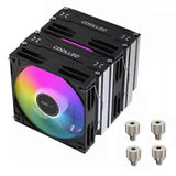 (B) B60T Heat Pipes Cooling Fan Double Towers Double Fan Enhancing Air Circulation in PC Towers For LGA1200 1700 Case Fan