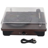 Bluetooth Record Player Vintage 3 Speed Built in Speaker Wireless Vinyl Turntable with Cover