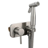 (Brushed) Hygienic Toilet Bidet Sprayer with Warm & Cooling Water Adjustable Water Pressure Bidet Toilet Handheld Bidet for Bathroom  Brushed