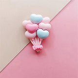 100Pcs Love Balloon Series Resin Can Used for Earrings, Jewelry, Etc