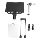 9 Inch LCD Digital Microscope 12MP 1600X Magnification 1080P Coin Microscope Magnifier for Plants Rocks Circuit Boards Coin