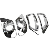 Car Chrome Front Rear Fog Light CoverTrim for Journey Freemont 2011 - 2018