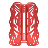 (Red) Diver BCD Plate Buoyancy Compensator Device BCD Accessory Multicolors Aluminium Alloy Scubas Diving Techniques Backplate  Red
