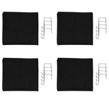 4X over the Door Shoe Organizer, Clear Hanging Shoe Rack, Fabric Closet Shoe Organizer Storage Bag,2