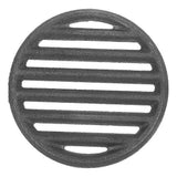 Round Cast Iron BBQ Grate for Charcoal Grill Fireplace Grate Parts Outdoor Cooking Accessories for Camping Fire Pit and Backyard Barbecue