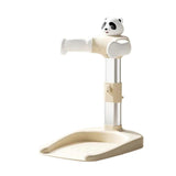 (Beige Color) Lovely Baby Bath Support 6-gear Adjustable Height Nonslip Base Shower Helper Bath Holder Rack for Infants and Toddler  Beige Color