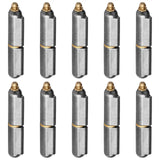 10Pcs Heavy Duty Weld on Hinge Weldable Hinge for Gate BBQ Smoker Stainless Weld On Hinges with Grease Zerk 6inch