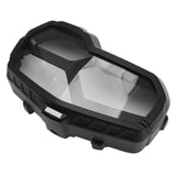 (Black) Front Headlamp Acrylic Protector Cover for ADV Motorcycle Front Headlight Guard Motorbike Accessories  Black
