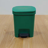 Pedal Trash Can: 10L Garbage Bin with Lid for Kitchen Bedroom Living Room Office - Plastic Wastebasket Step on Pedal for Home