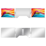 14'' Laptop Screen Extender 1080P FHD Portable Triple Monitor for 13-17.3'' Laptop Folding Monitor E