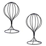 2Pcs Modern Metal Hat Stands Stable Cap Rack Wigs Holder