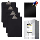 4 Pieces Magnetic Clipboards Letter Size Clipboards 9X12.5 Inch Standard Clip for Refrigerator for Office Classroom Home