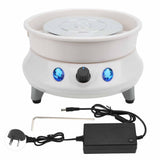 Electric Pottery Wheel Humanized Design Compact Structure 200 RPM Mini Pottery Wheel for Pottery DIY Shop 100?240V