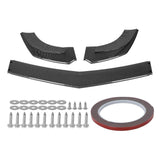 Carbon Fiber Style Front Bumper Lip Spoiler for Benz C-Class W204 S204 2011-2014 - Scratch Resistant