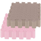 16pcs Interlocking Baby Play Mats Colored Foams Floor Pads for Toddlers Kids