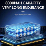 X64 Mini Turbo Jet Fan Brushless Motor Powerful Instantaneous Thrust 1.4kg/S 1000W Wind Speed Blower Dryer EU Plug,C js