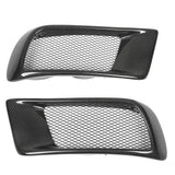 Carbon Fiber Front Bumper Air Duct Grille Fog Covers Replacement for Mitsubishi Lancer Evolution X 2008?2016