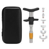 Manual Spinal Massager Portable Chiropractic Adjustment Tool Adjuster with 6 Massage Heads for Spine Therapy Back MassageGold
