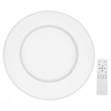 LED Flush Mount Ceiling Light Modern Dimmable with Remote Round Close To Ceiling Fixture for Bedroom Living Room Dining