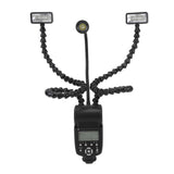 3-Head DSLR Camera Macro Flash Light with Adjustable Angles for Dynamic Photography