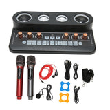 Podcast Equipment Bundle Podcast Kit Music Production Equipment with Soundboard Microphone for Streaming Recording Black
