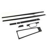 9pcs Interior Trims Kit Headlamp Switch Gear Shift Panel Decor Replacement for 718 982 2016-2021 RHD