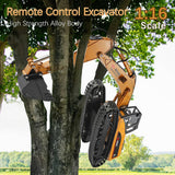 WLtoys XKS 16800 1:16 Electric Remote Control Excavator Toy Truck RC Construction Tractor Light Soun