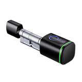 (70MM Black) Smart Door Lock Keyless Euro Profile Cylinder Tuya Lock APP Remote Control Fg