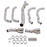 Motorcycle Full Exhaust System Vent Front Pipe Link Connect for BMW S1000RR 2009-2018