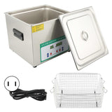 Ultrasonic Washing Machine Digital Timing Heating Cleaning Equipment DK-615HTD 15L 360WUS Plug AC110